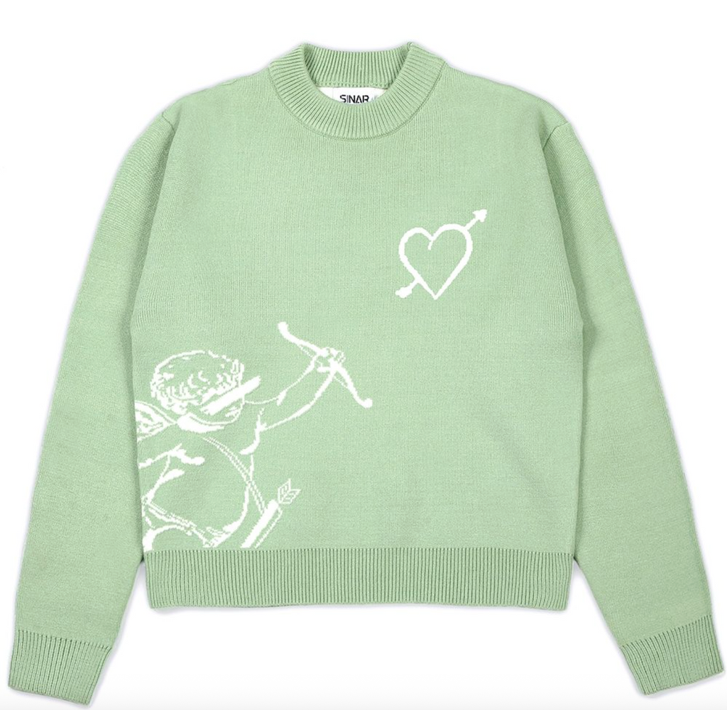 Men's Custom Logo Jacquard Pattern Sweater