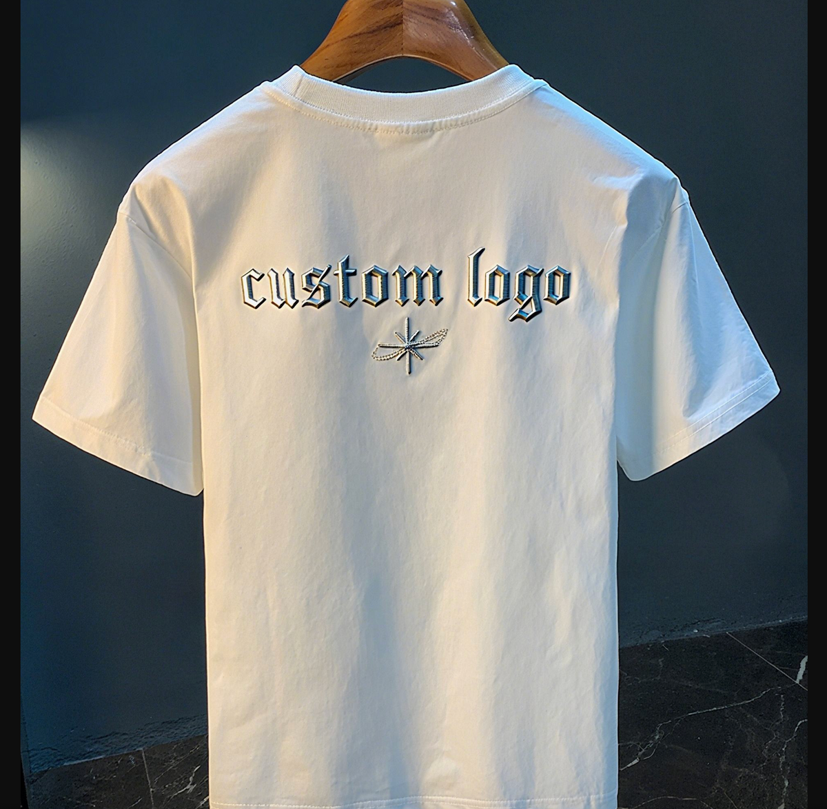 Men's Minimalist Drop-Shoulder Custom Logo Hoodie