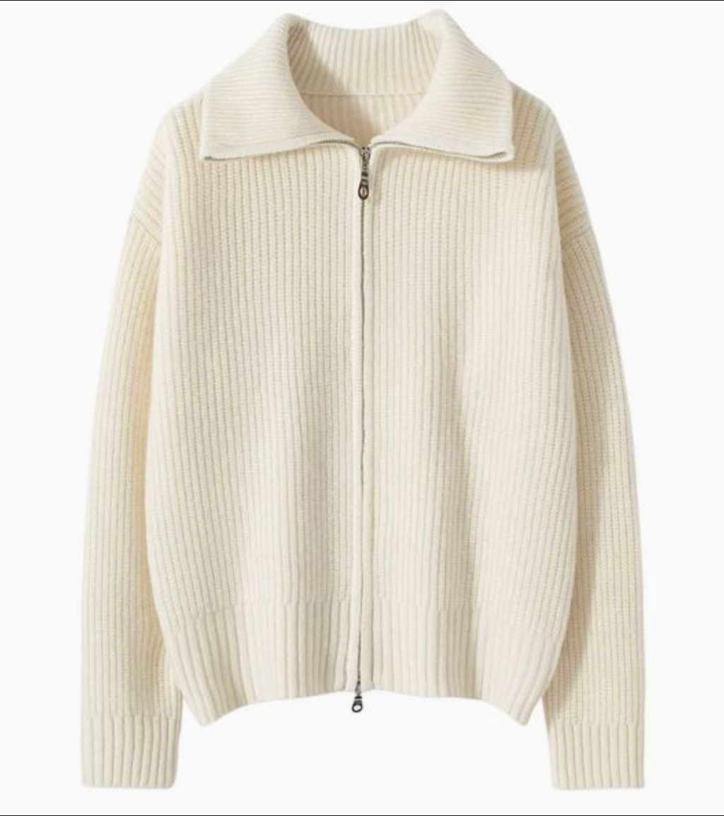 Women's Warm Lightweight Wool-Knit Sweater