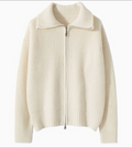 Women's Warm Lightweight Wool-Knit Sweater