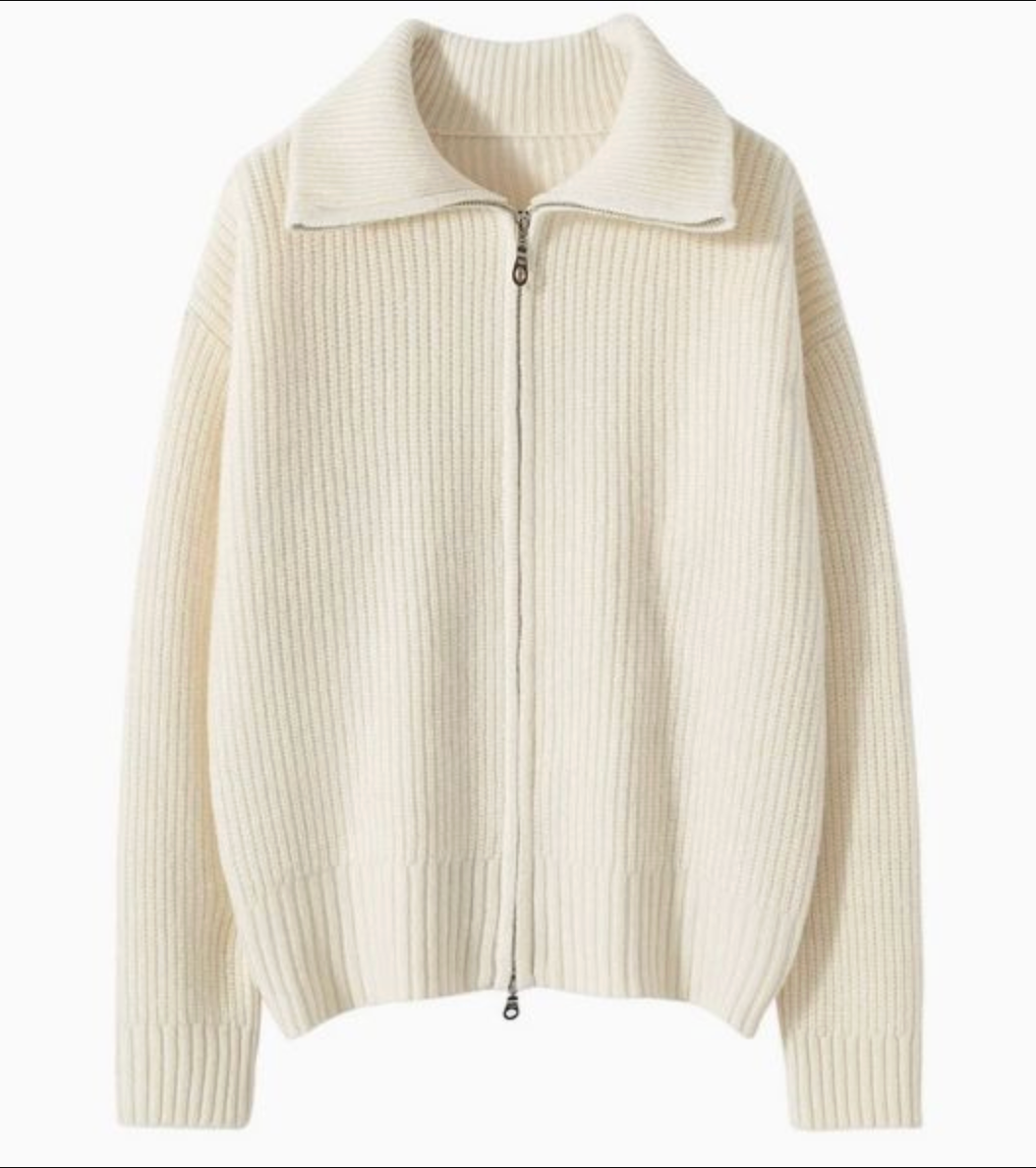 Women's Warm Lightweight Wool-Knit Sweater