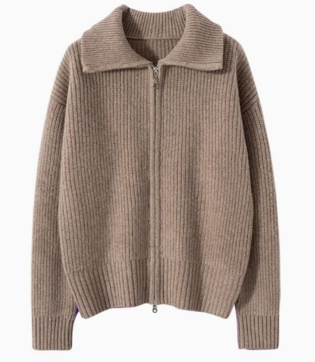 Women's Warm Lightweight Wool-Knit Sweater