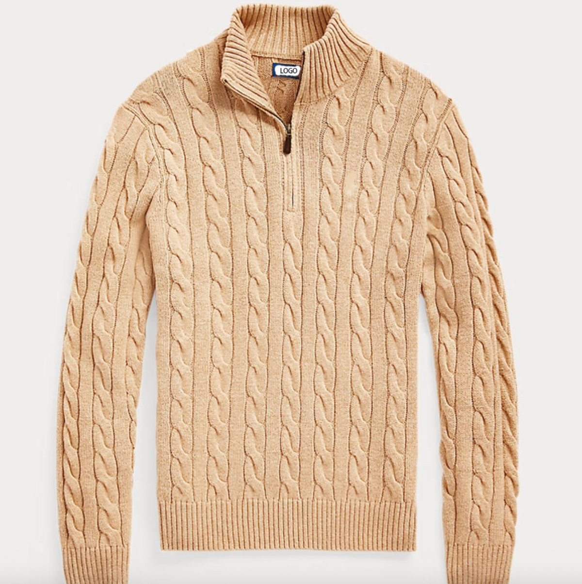 Men's Custom Cable Knit Pullover Sweater