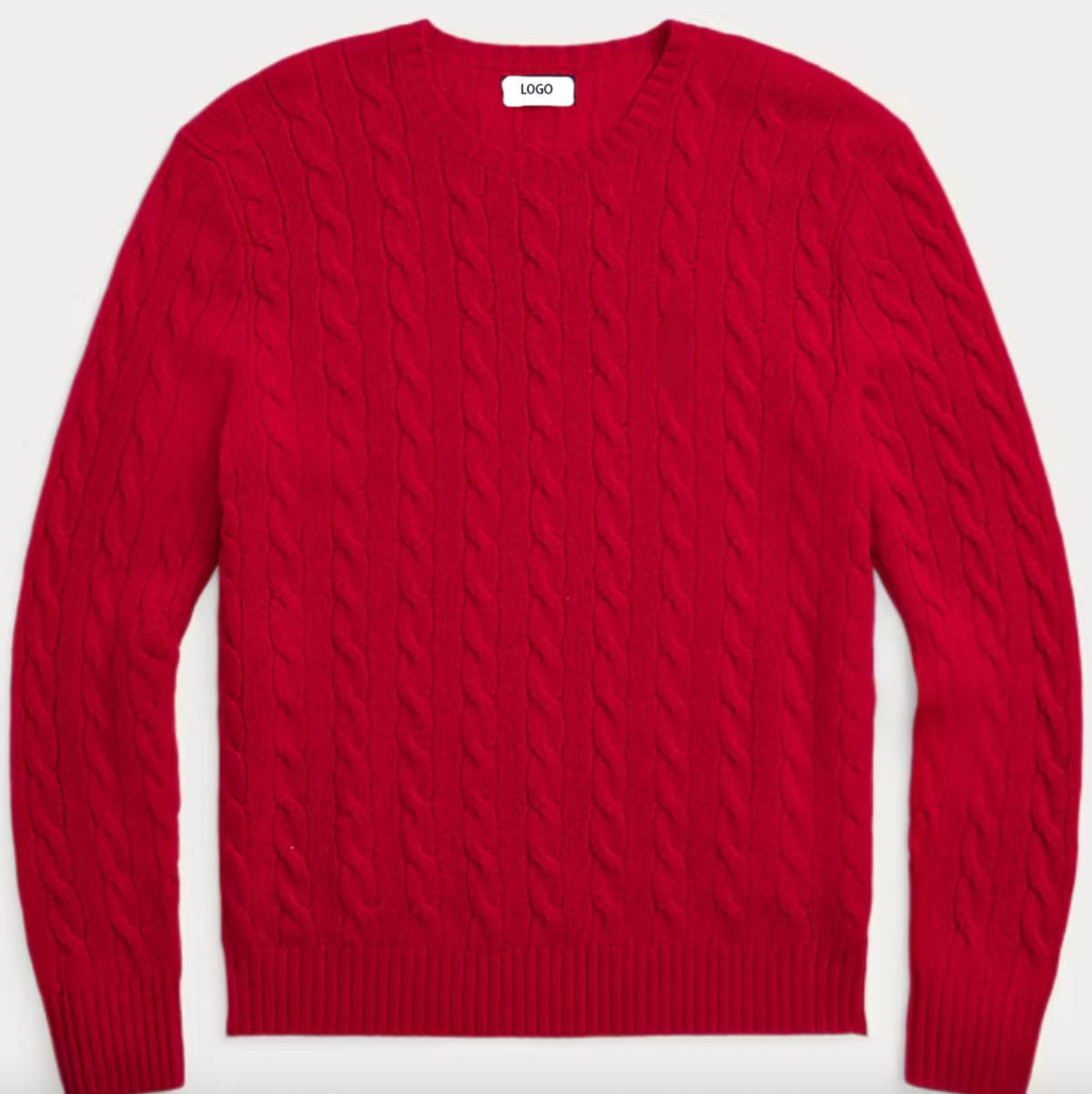 Men's Custom Cable Knit Pullover Sweater